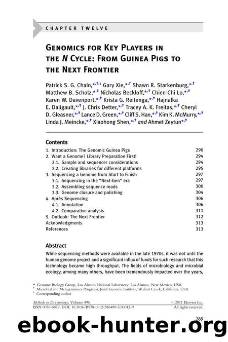 C h a p t e r  t w e l v e - Genomics for Key Players in the N Cycle by unknow