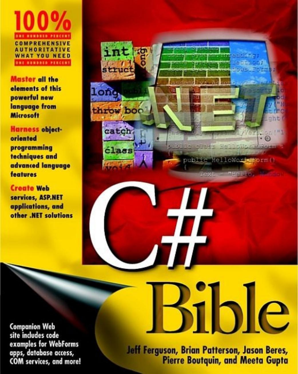 C# bible by Jeff Ferguson; et al