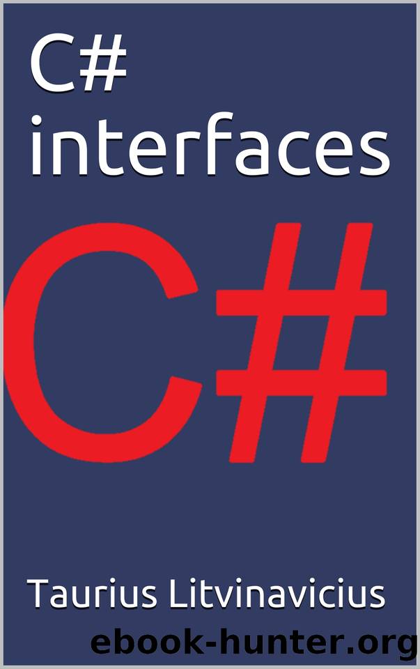 C# interfaces (Checkers Book 1) by Litvinavicius Taurius