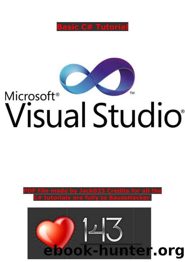 C# tutorial from BaussHacker. by Jack023