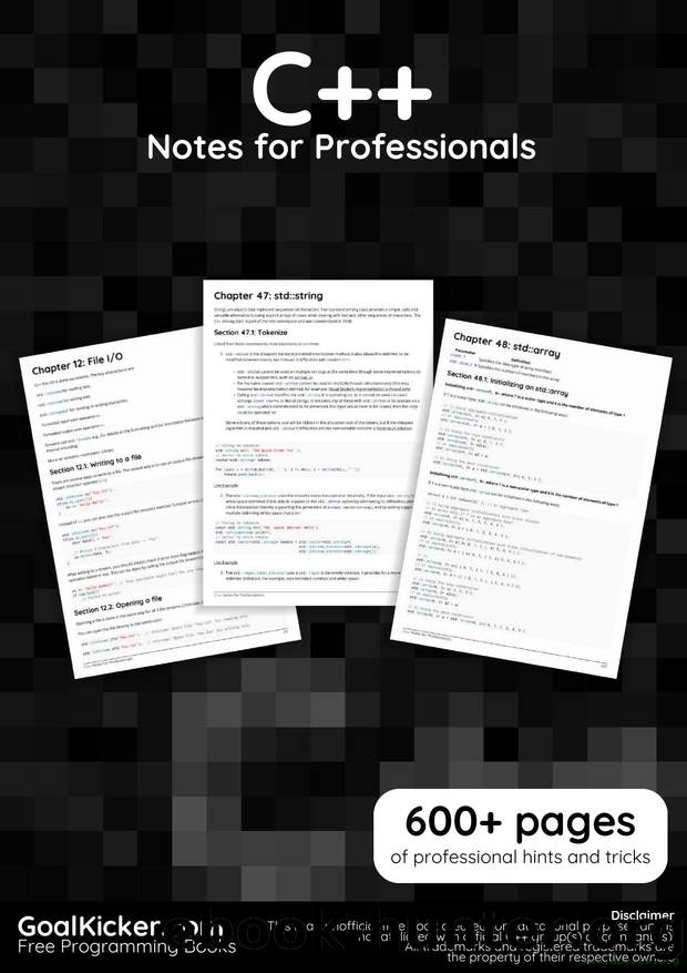 C++ Notes for Professionals by www.dbooks.org