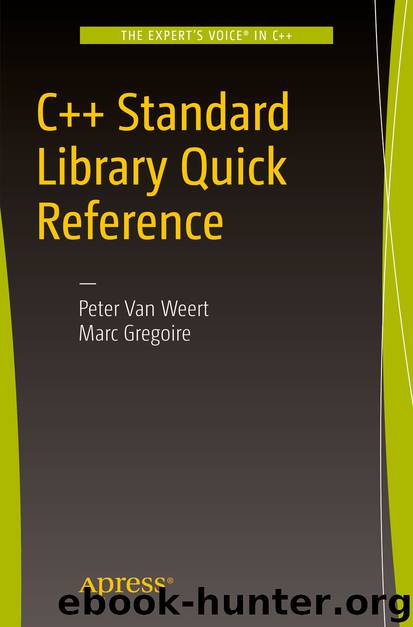 C++ Standard Library Quick Reference by Peter Weert & Marc Gregoire