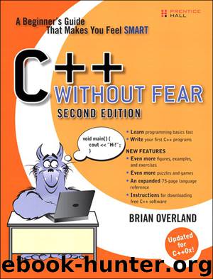 C++ Without Fear (Pioneer Panel's Library) by Brian Overland