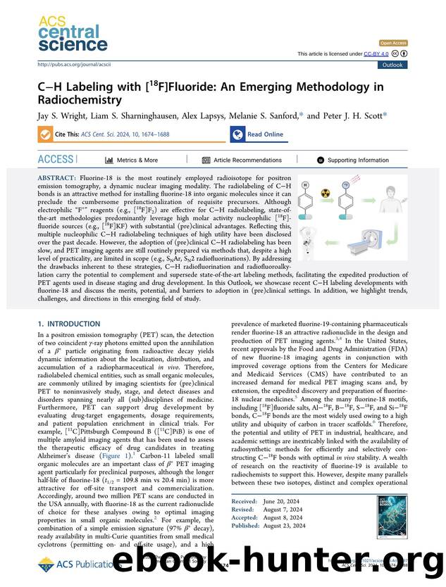 CâH Labeling with [18F]Fluoride: An Emerging Methodology in Radiochemistry by unknow