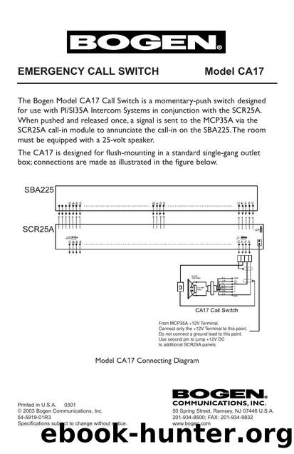 CA17 Manual - Emergency Call Switch by Brit Byrnes