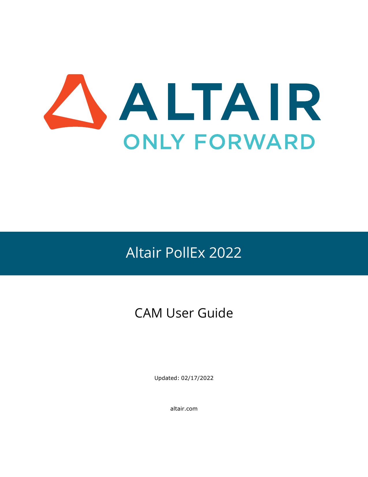 CAM User Guide by PollEx