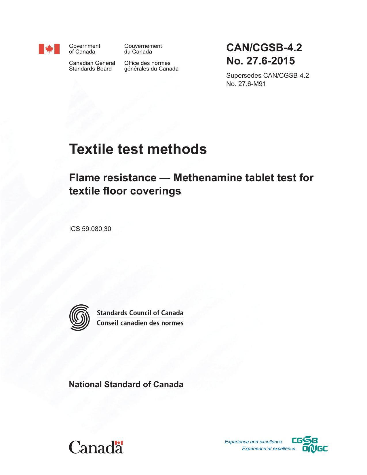 CAN CGSB 4.2 No. 27.6-2015 by Unknown