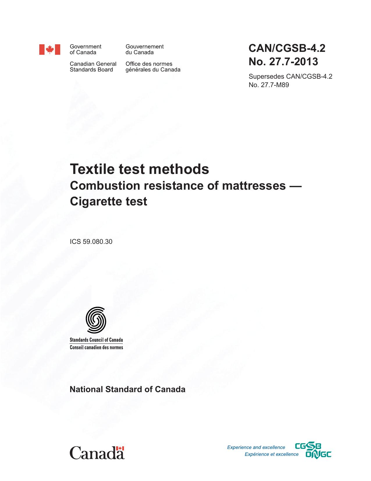 CAN CGSB 4.2 No. 27.7-2013 by Unknown