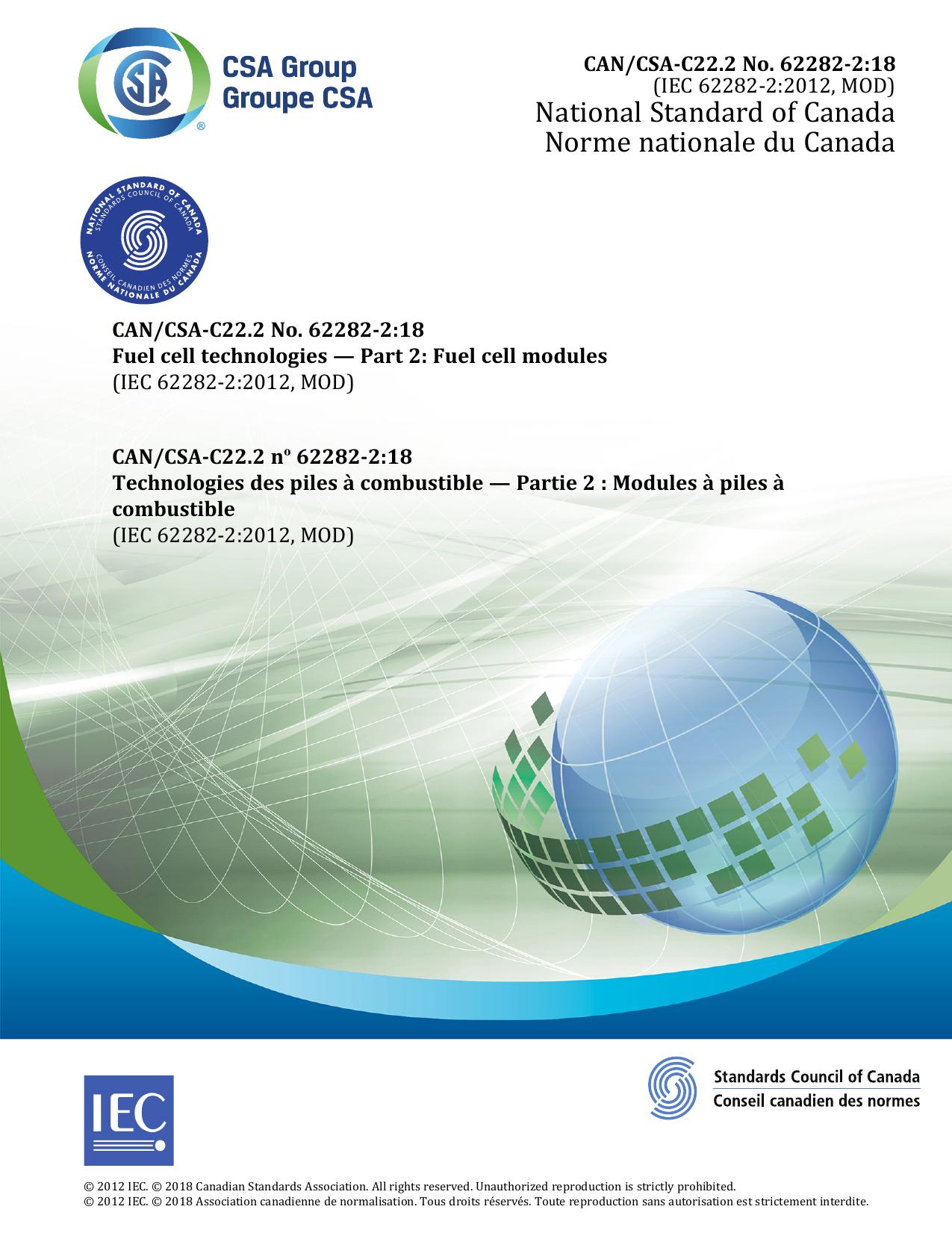 CAN CSA C22.2 No. 62282-2-18 by IEC