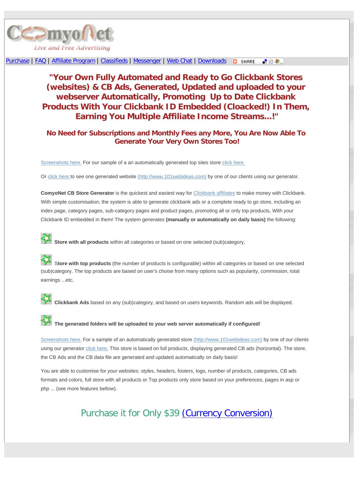 CB Storefront Generator And Auto Uploader. by Best of Kuszter's Collection