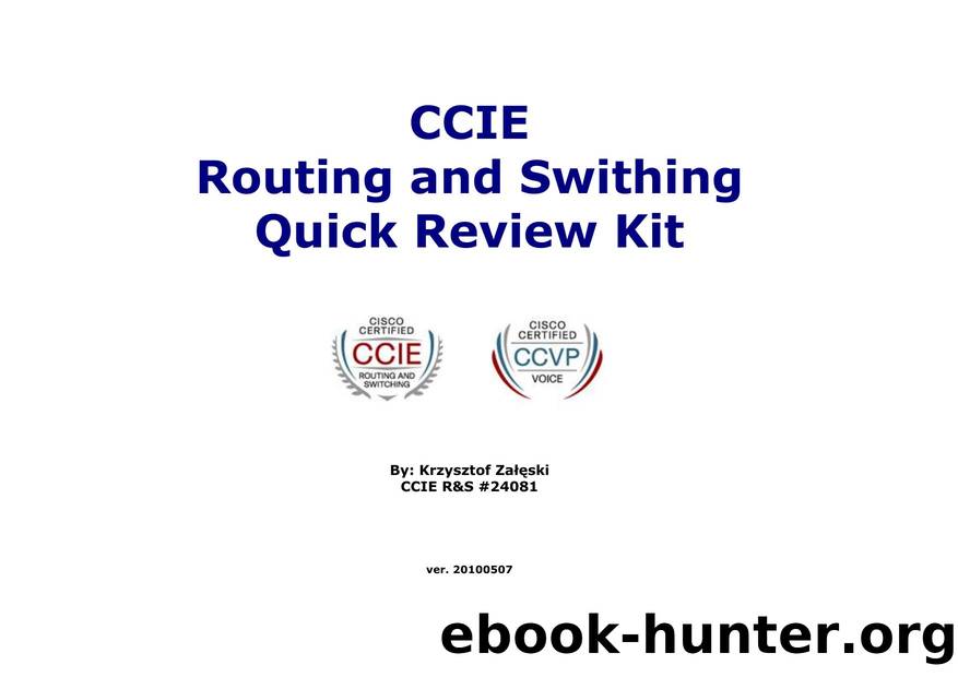 CCIE RS Quick Review Kit by Krzysztof Zaleski