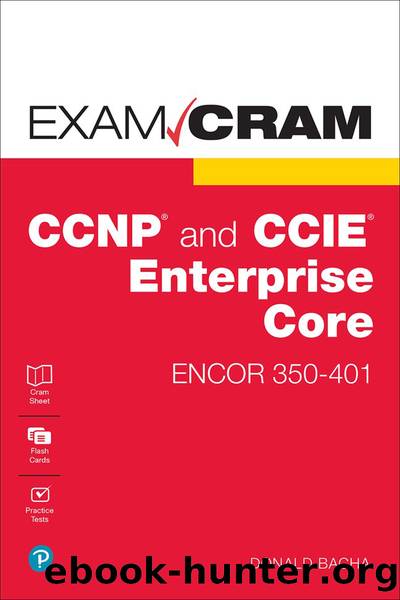 CCNP and CCIE Enterprise Core ENCOR 350-401 Exam Cram by Donald Bacha