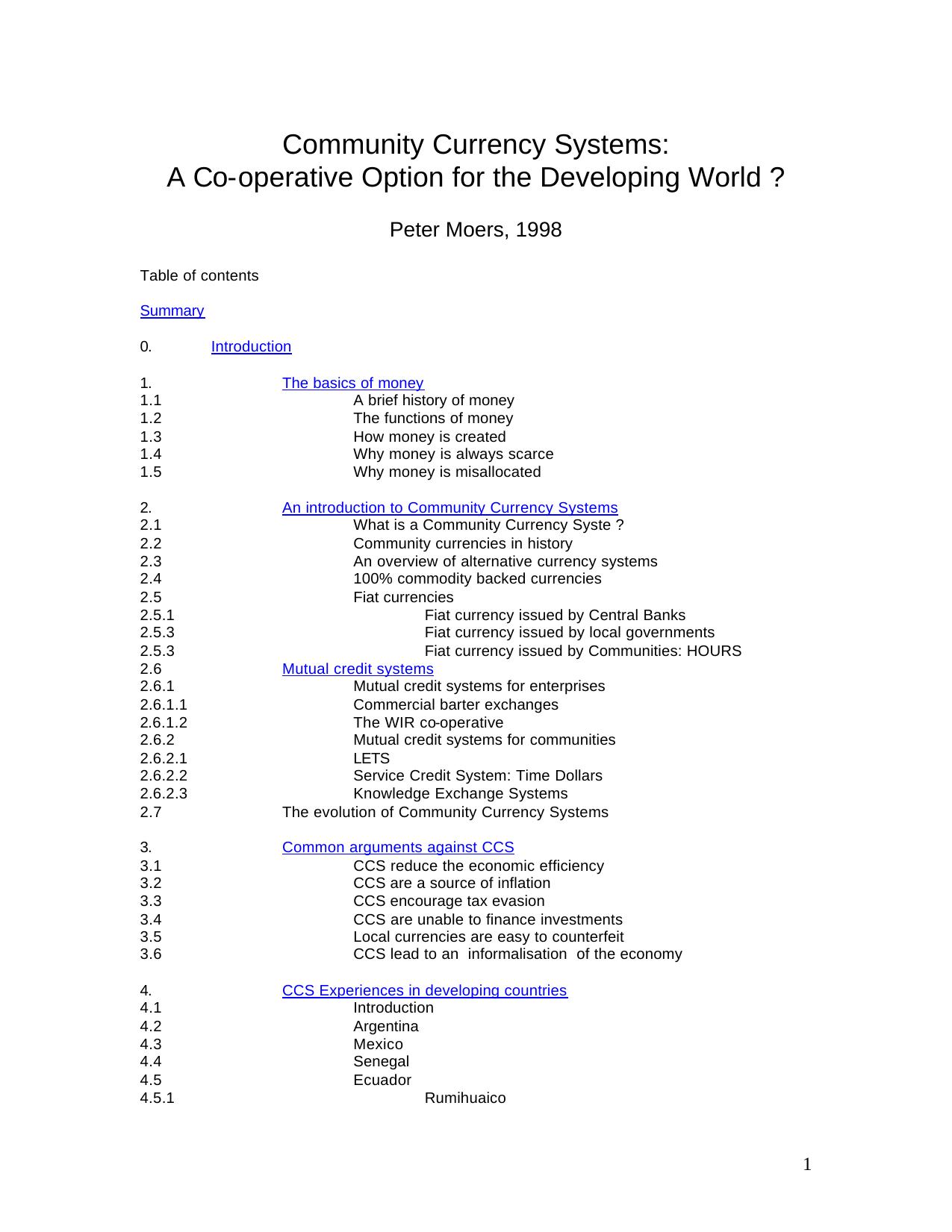 CCS - A Cooperative Option for the Developing World.PDF by Stephen