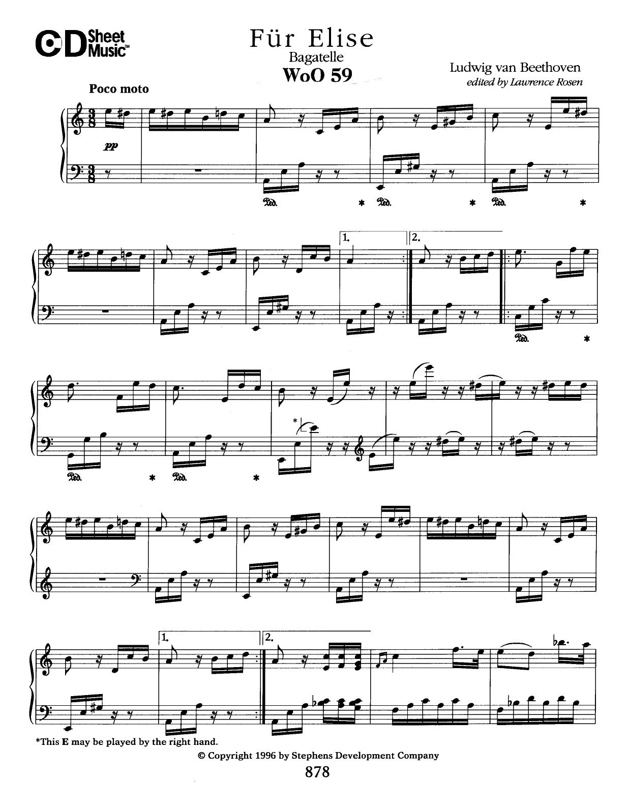 CD Sheet Music" by Stephens Publishing Company by WBax Mus Soft Subito Mus Corp Edited by L. Rosen