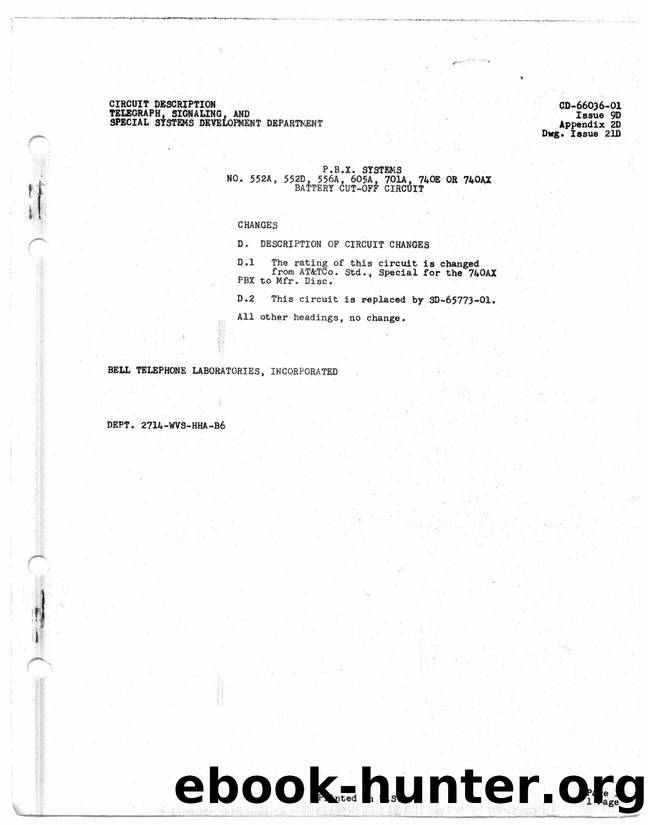 CD-66036-01 I9D C by Unknown