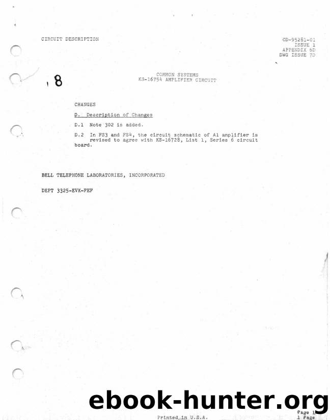 CD-95281-01 I1 C by Unknown