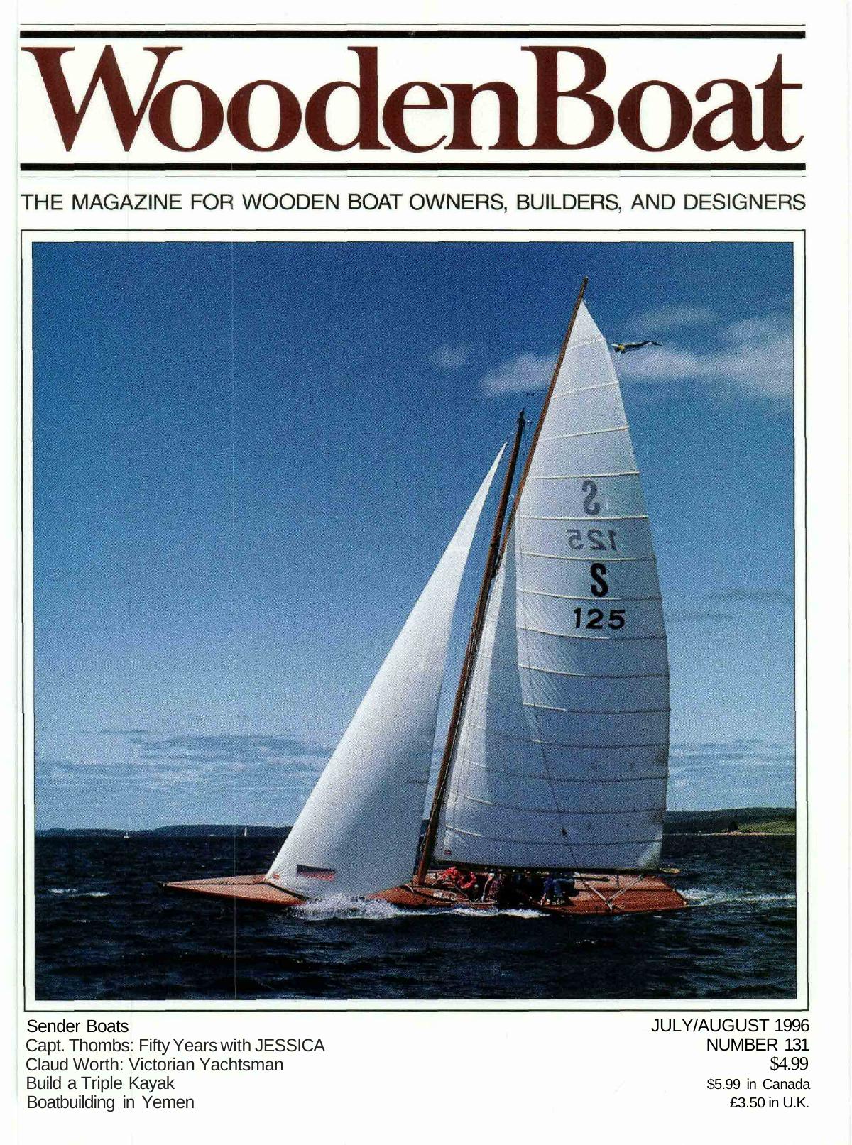 CD06 #131, JulyAug '96 â Build the Osprey Triple-Cockpit Kayak, Part I... Sailing Rigs for Kayaks... Claud Worth... Tale of Two Sonders... Simple Patterns... Huris, Sunbuqs, and by Unknown
