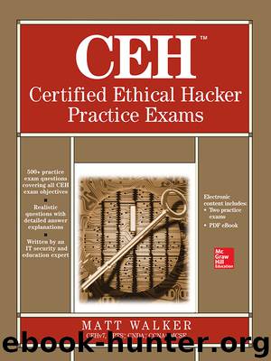 CEH™ Certified Ethical Hacker Practice Exams by Walker Matt