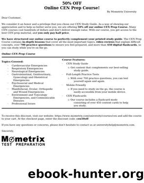 CEN Exam Secrets Study Guide by CEN Exam Secrets Test Prep Team