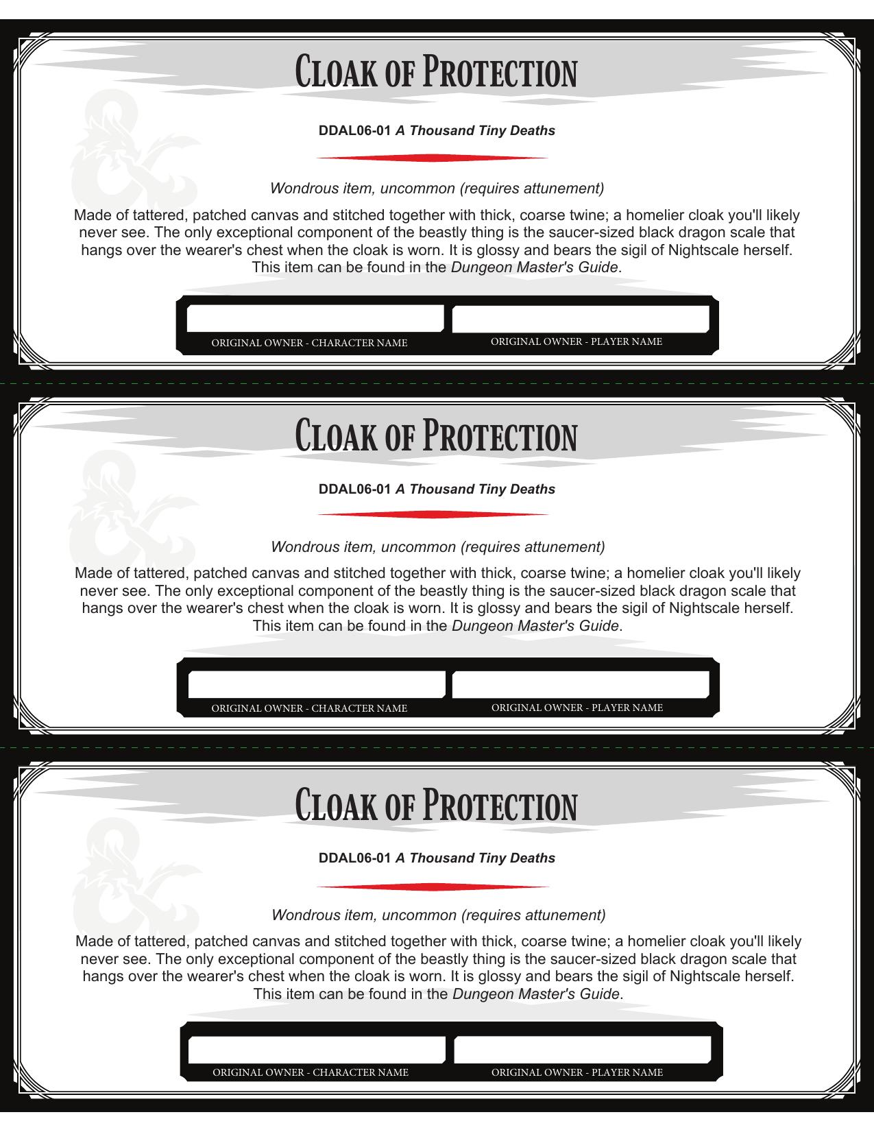 CERT - DDAL06-01 A Thousand Tiny Deaths.pdf by Woodall