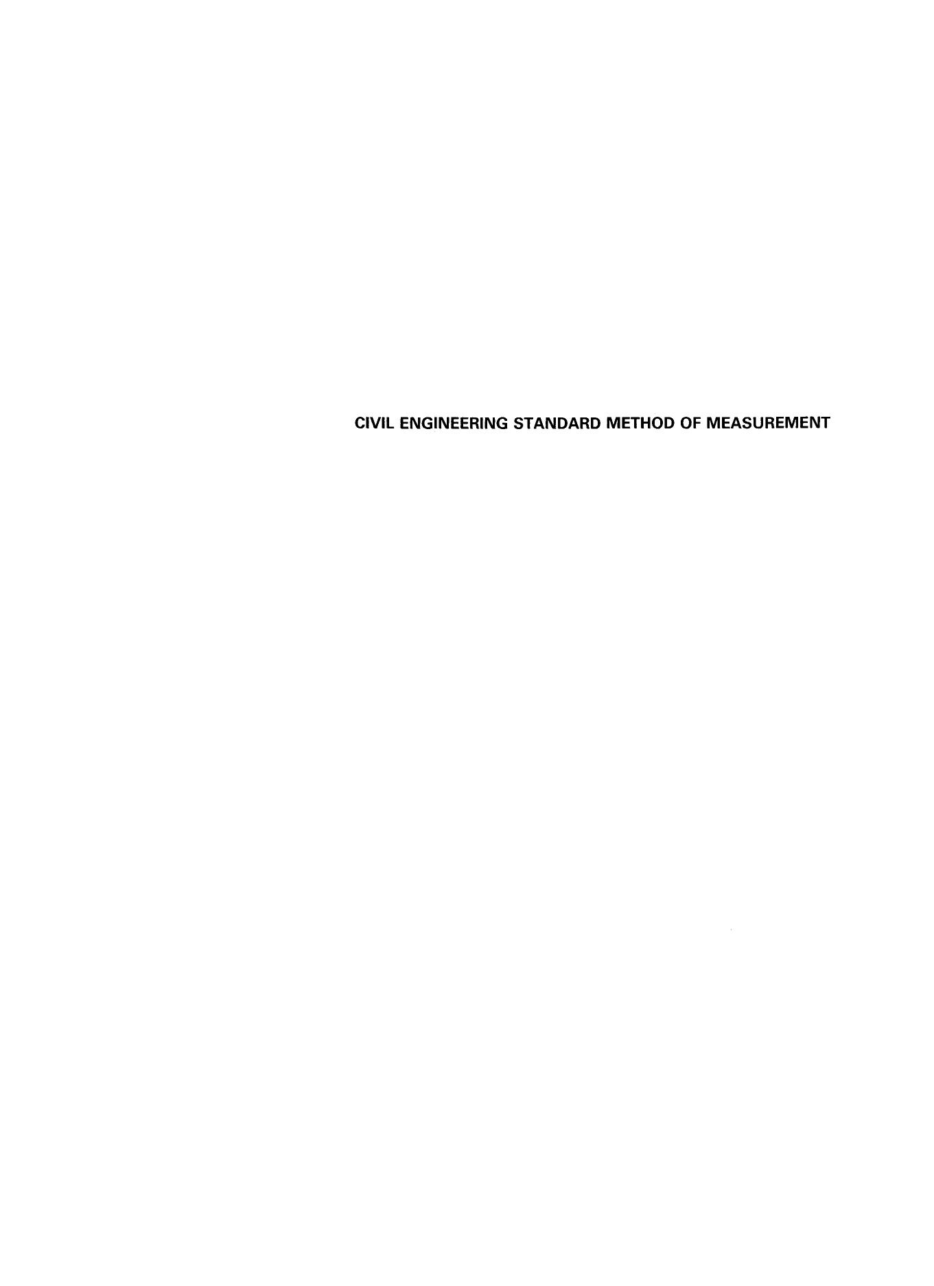 CESMM3 : civil engineering standard method of measurement by Institution of Civil Engineers