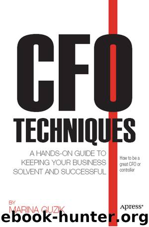 CFO Techniques: A Hands-On Guide to Keeping Your Business Solvent and Successful by Marina Guzik