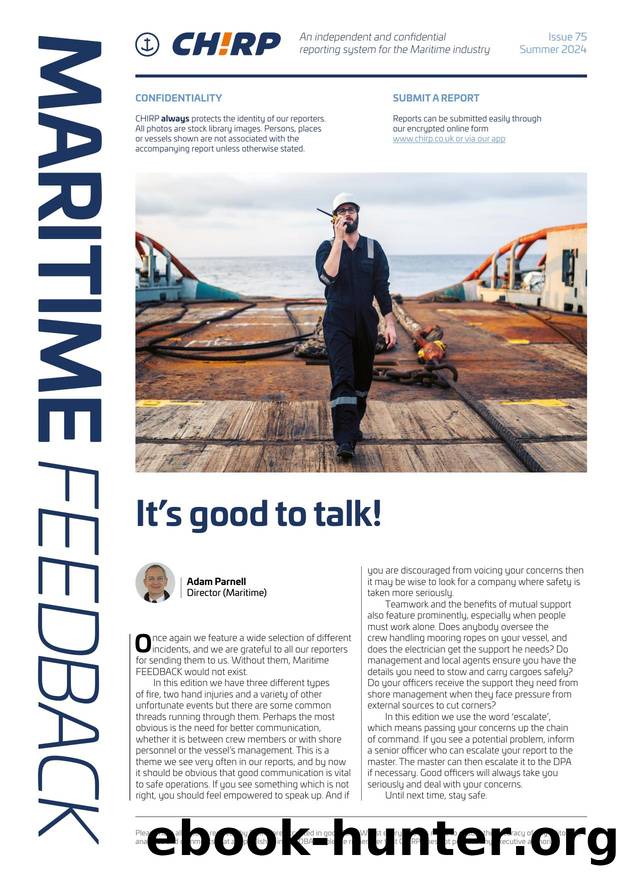 CHIRP Maritime Feedback Issue 75 by Unknown