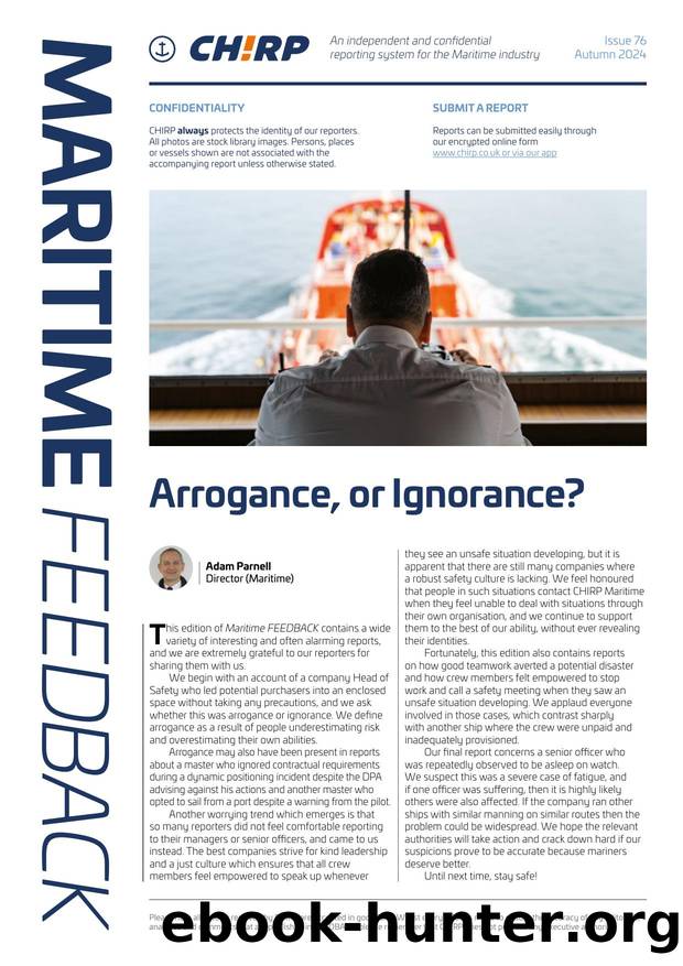 CHIRP Maritime Feedback Issue 76 by Unknown