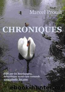 CHRONIQUES by Marcel Proust
