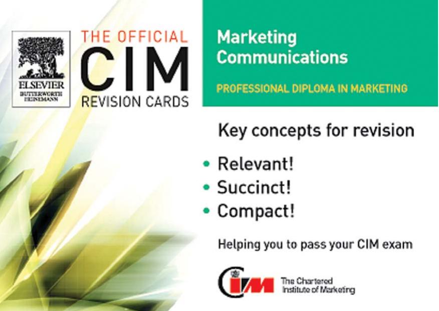 CIM Revision Cards 05/06: Marketing Communications by marketing Knowledge