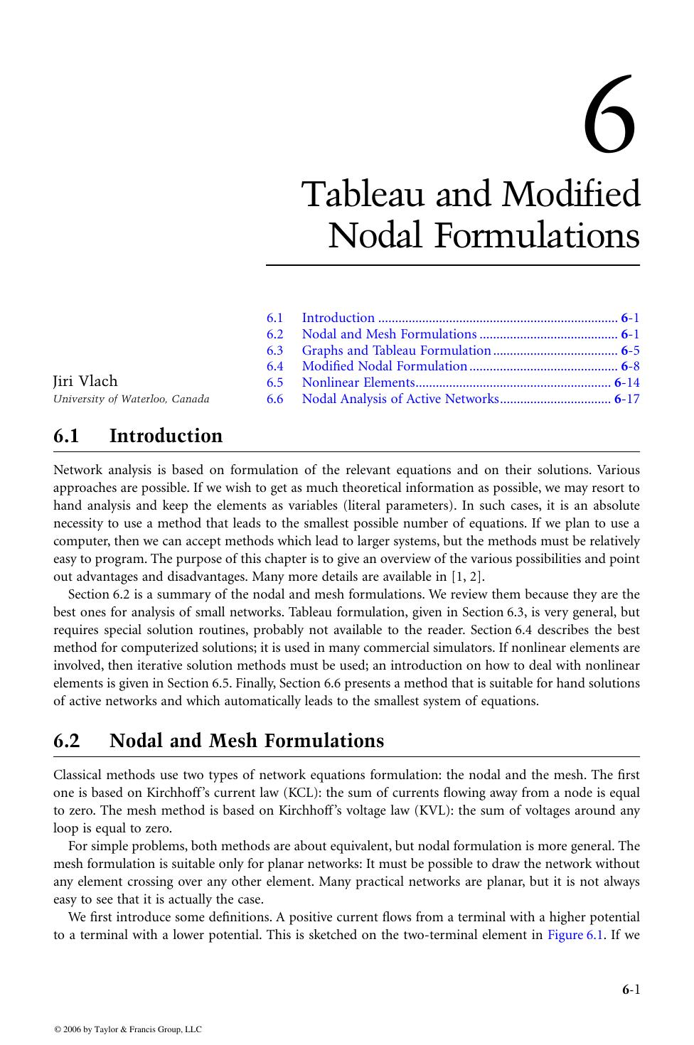 CIRCUIT ANALYSIS and FEEDBACK AMPLIFIER THEORY by Jiri Vlach