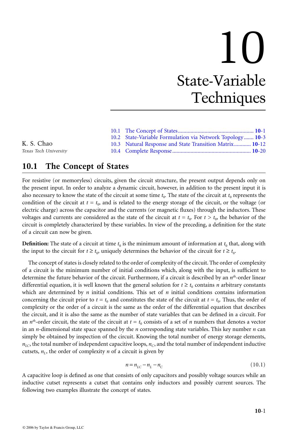 CIRCUIT ANALYSIS and FEEDBACK AMPLIFIER THEORY by K. S. Chao