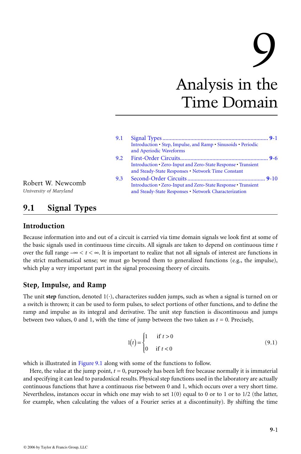 CIRCUIT ANALYSIS and FEEDBACK AMPLIFIER THEORY by Robert W. Newcomb