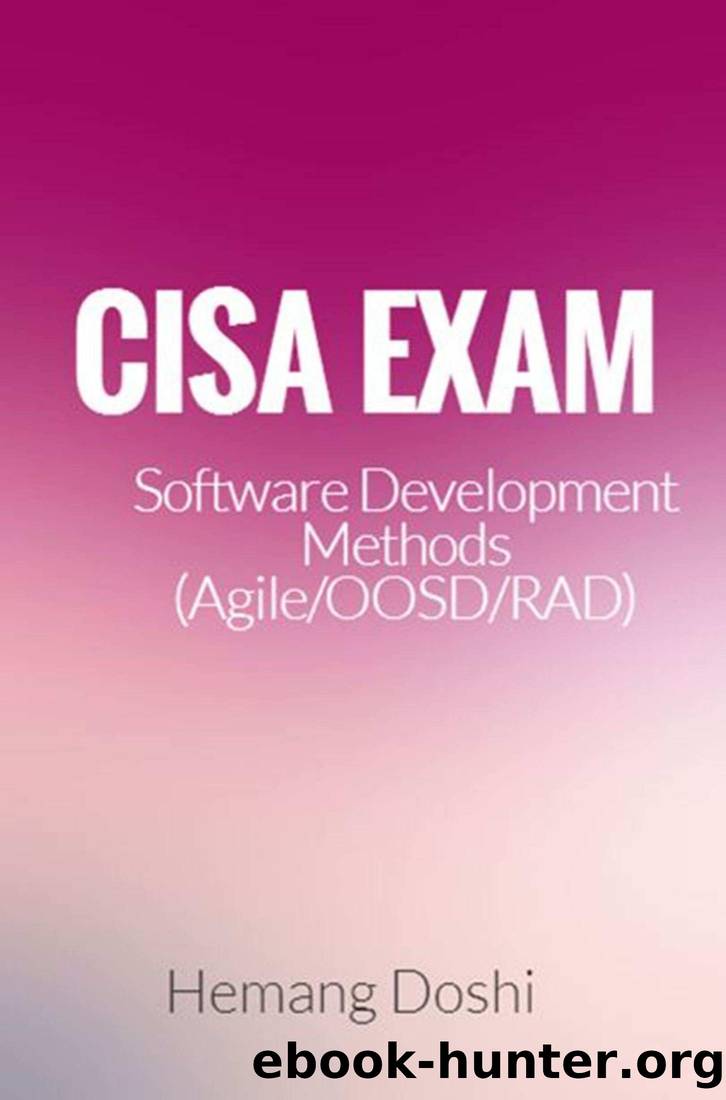 CISA Exam-Testing Concept-Software Development Methods (AgileRADPrototypeOOSD) (Domain-3) by Hemang Doshi