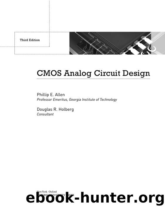 CMOS Analog Circuit Design by P. E. Allen by 4<8=8AB@0B>@
