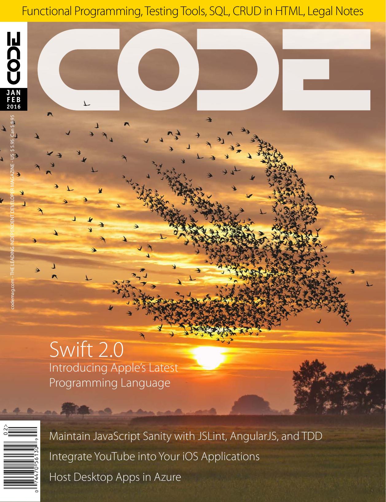 CODE Magazine - January-February 2016 by Unknow