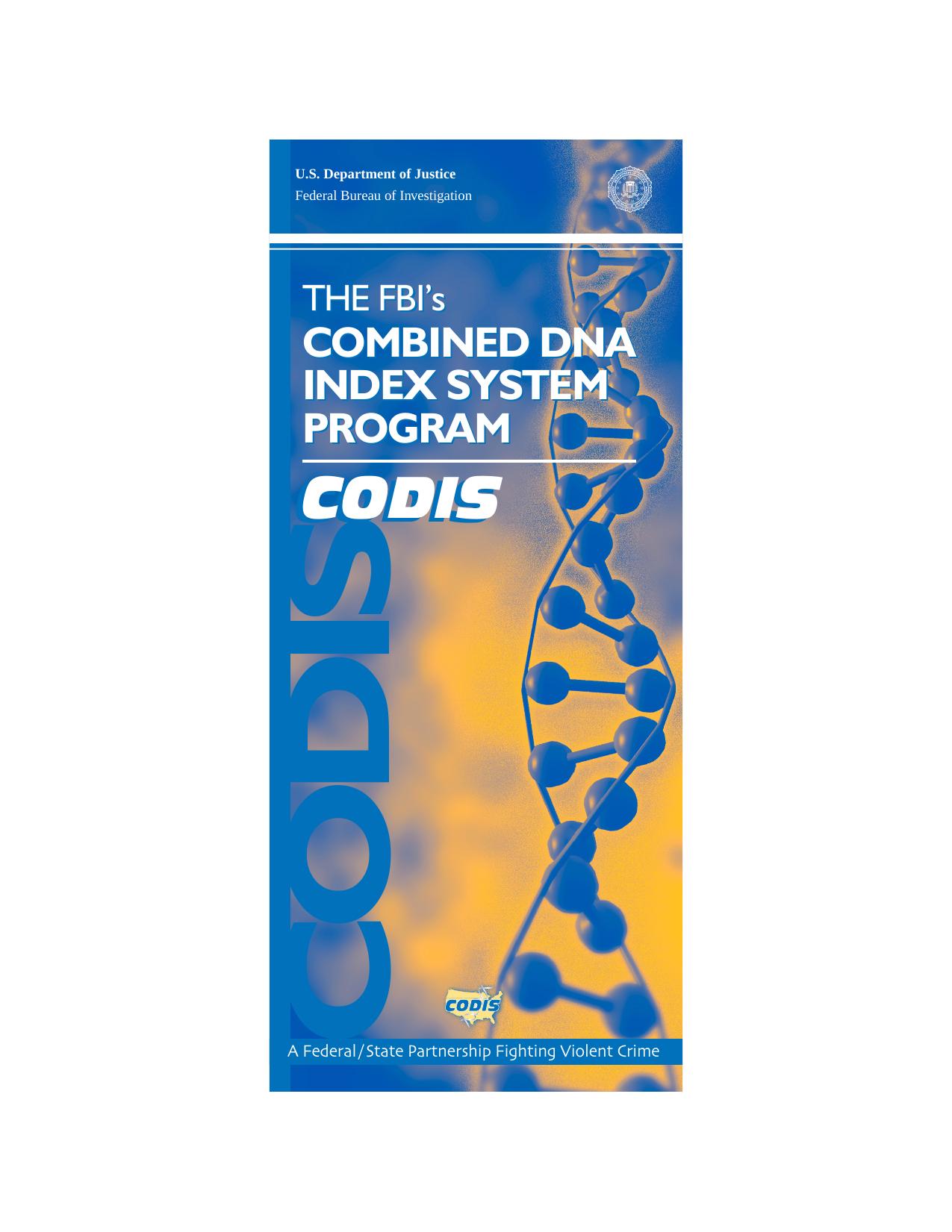 CODIS for PDF by Major