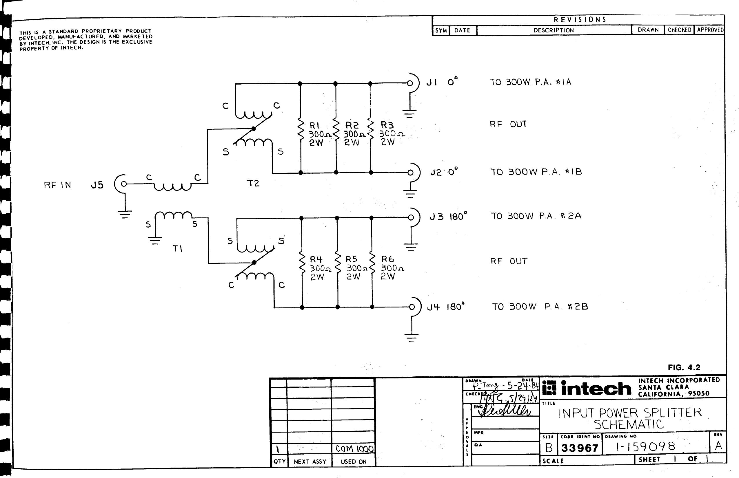 COM 1000 Schematics by Unknown
