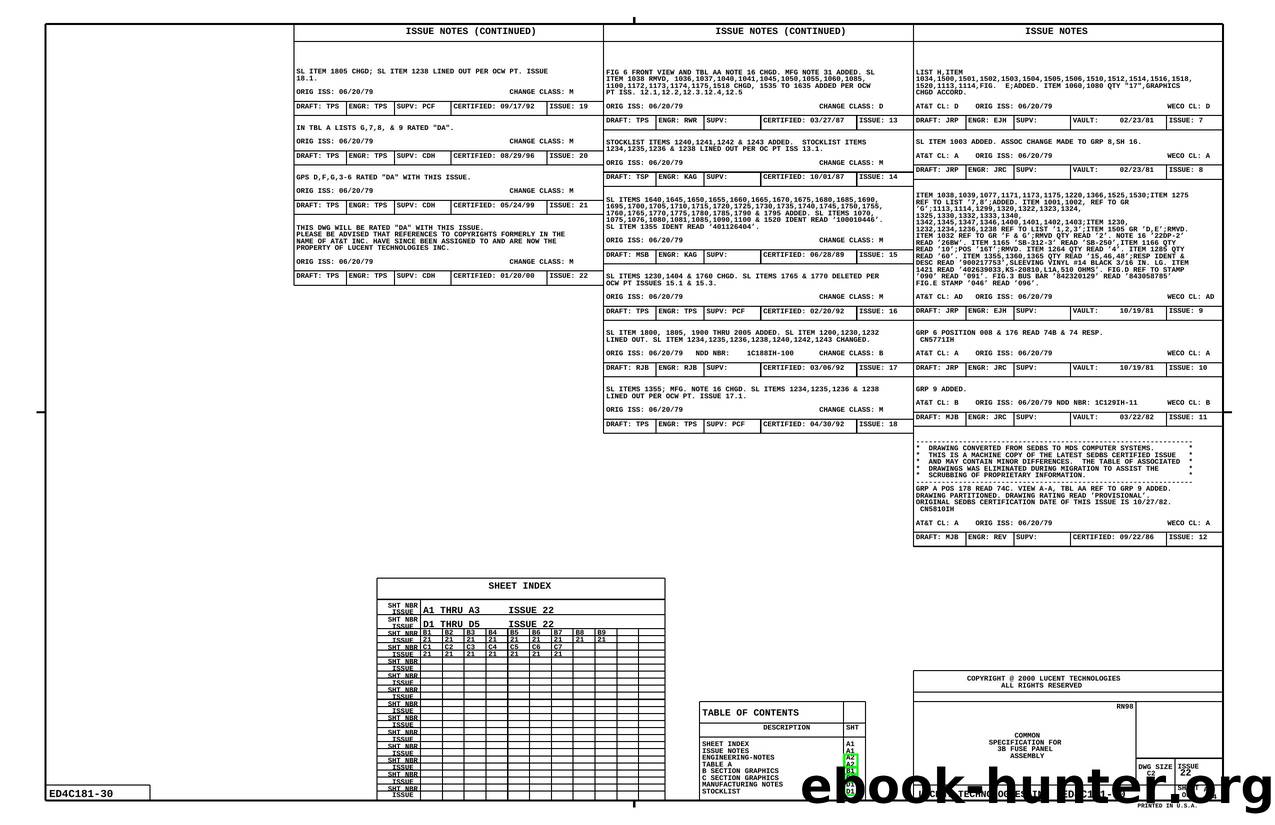 COMMON SPECIFICATION FOR 3B FUSE PANEL ASSEMBLY by Unknown