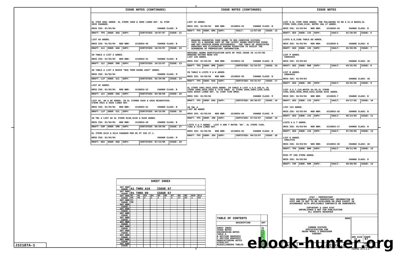 COMMON SYSTEMS SPECIFICATION FOR 3B20D MODEL 3 PROCESSOR CABINET by Unknown
