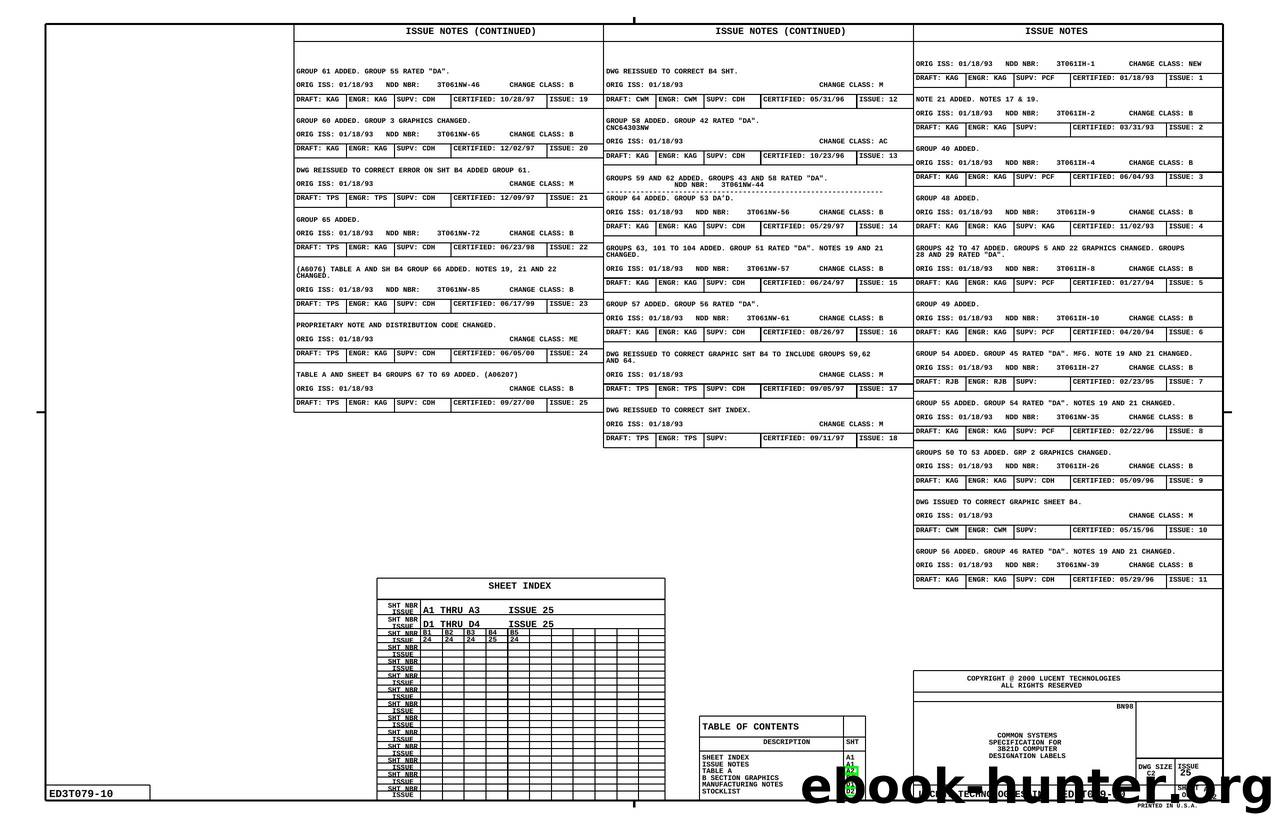 COMMON SYSTEMS SPECIFICATION FOR 3B21D COMPUTER DESIGNATION LABELS by Unknown