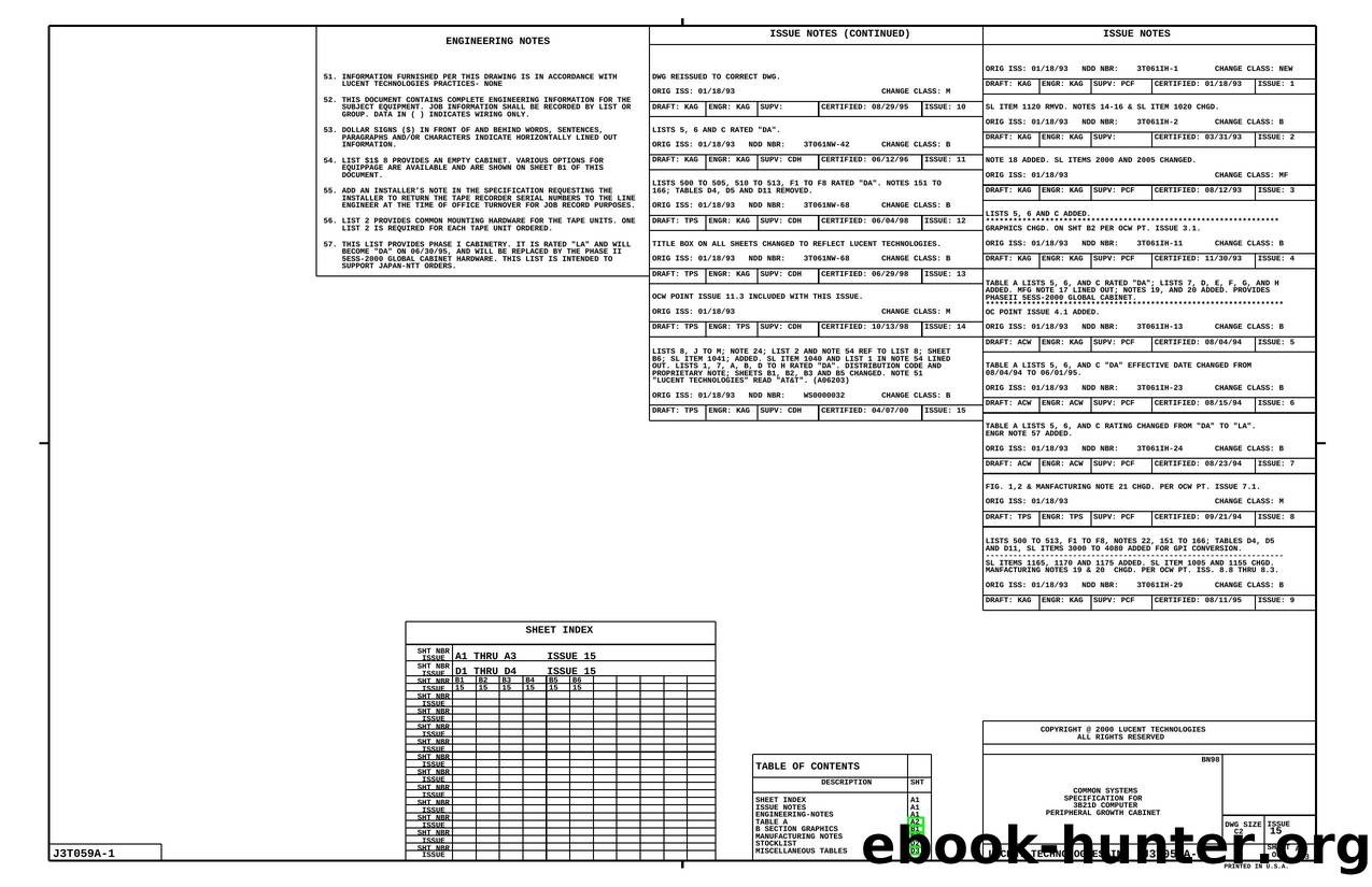COMMON SYSTEMS SPECIFICATION FOR 3B21D COMPUTER PERIPHERAL GROWTH CABINET by Unknown