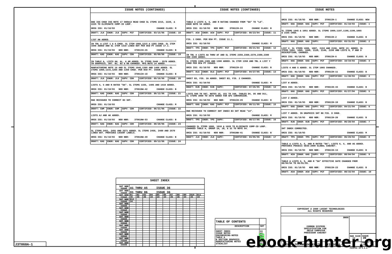 COMMON SYSTEMS SPECIFICATION FOR 3B21D COMPUTER PROCESSOR CABINET by Unknown