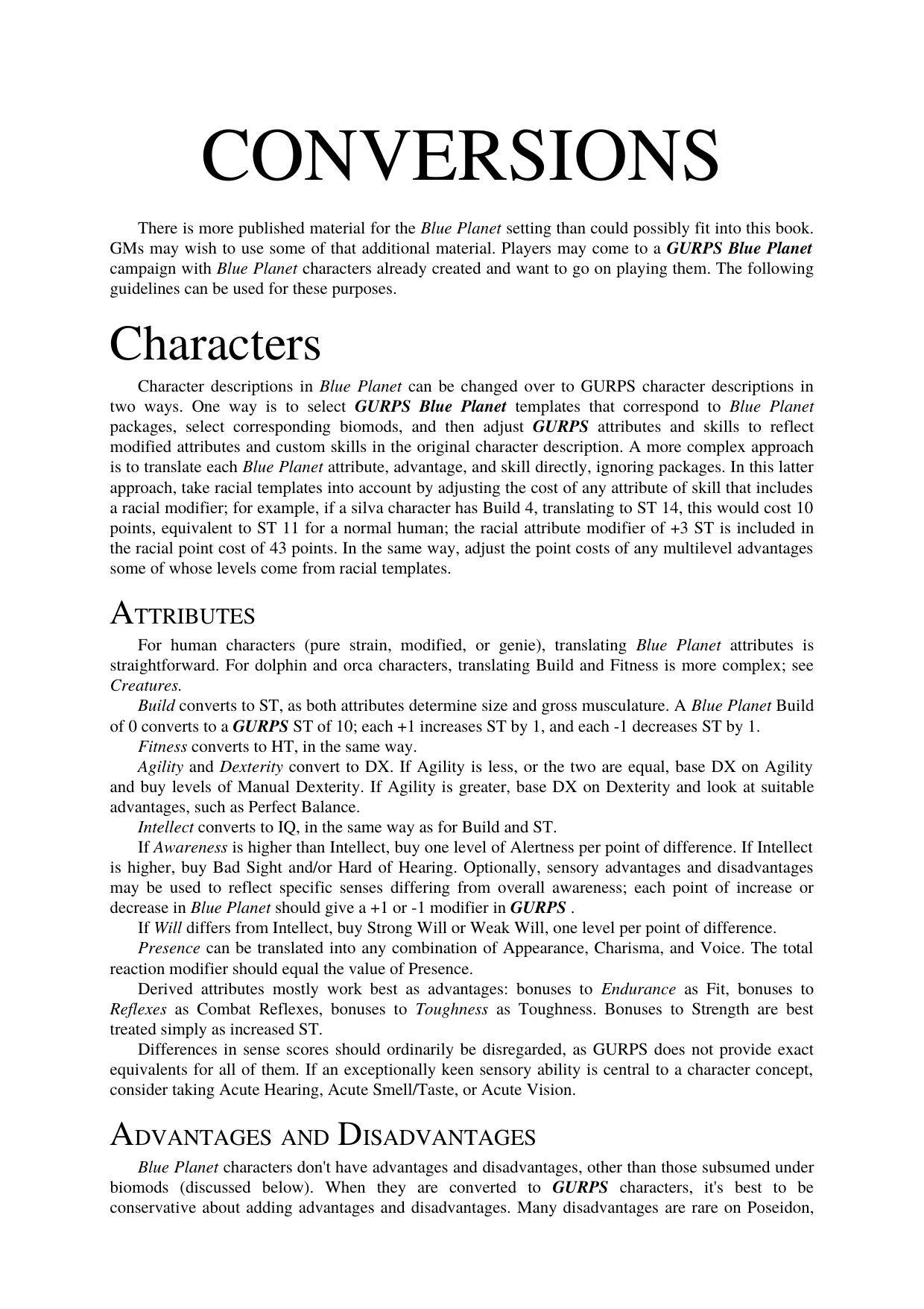 CONVERSIONS by Thomas Schrank