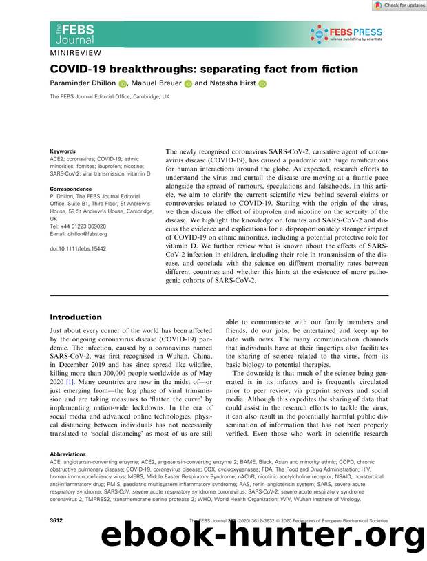 COVIDâ19 breakthroughs: separating fact from fiction by Unknown