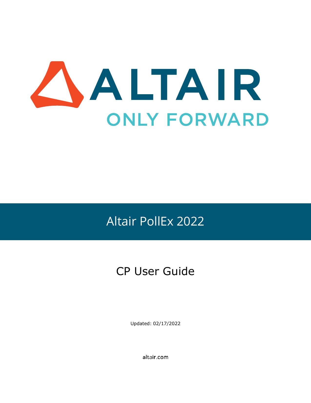 CP User Guide by PollEx