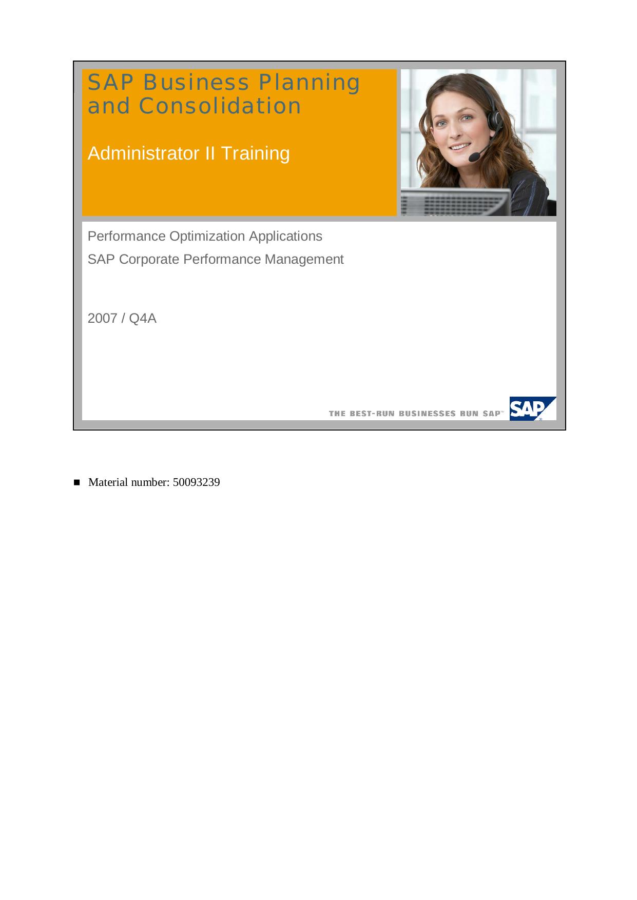 CPM320-SAP Business Planning and Consolidation by Unknown