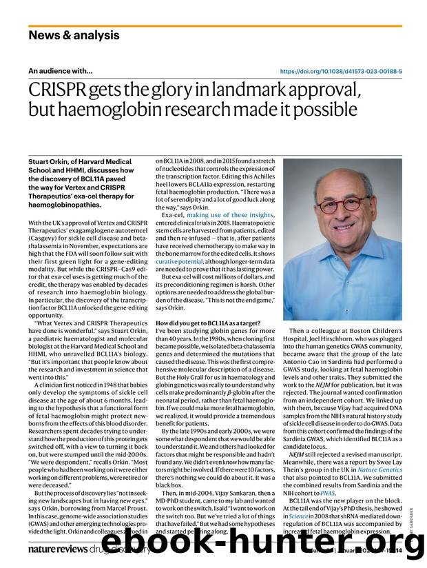 CRISPR gets the glory in landmark approval, but haemoglobin research made it possible by Asher Mullard