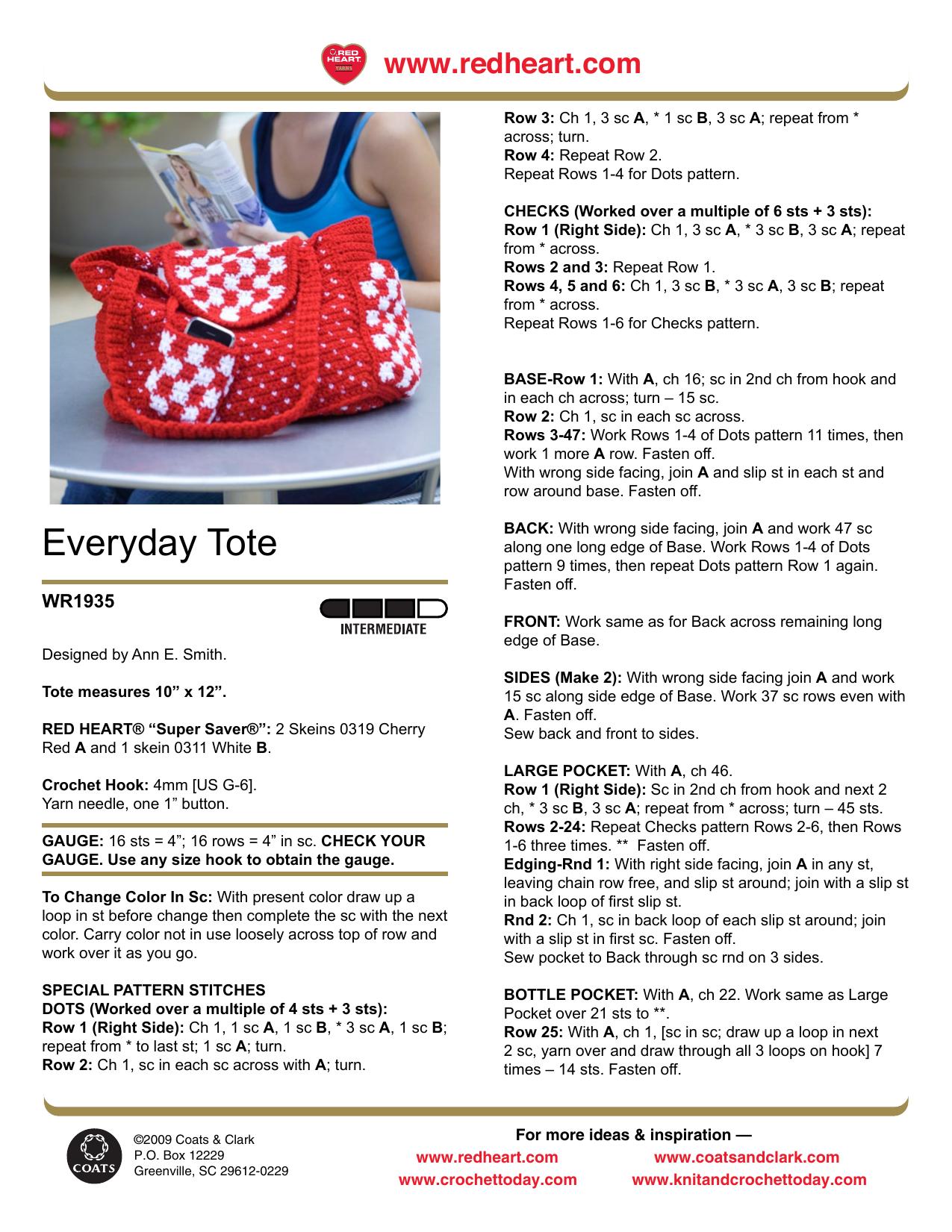 CROCHET - Ann E. Smith by Everyday Tote