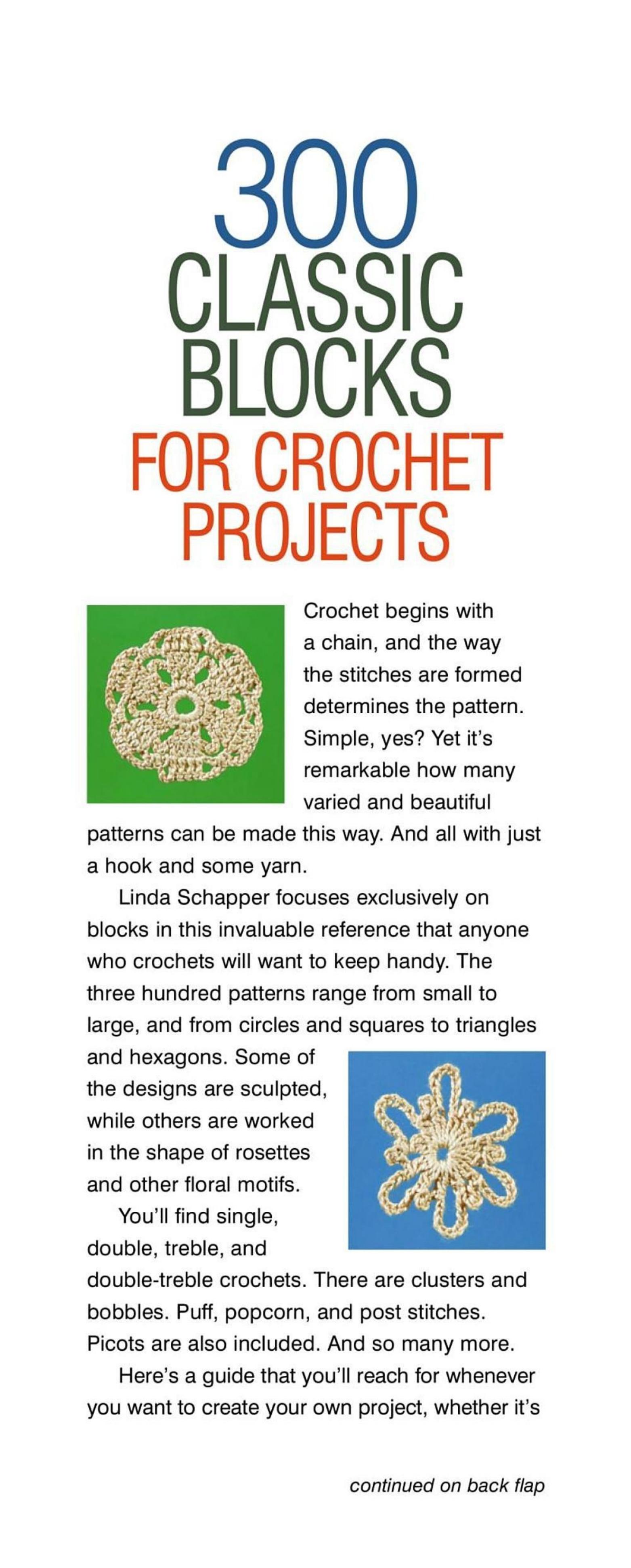 CROCHET by 300 Classic Blocks for Crochet Projects